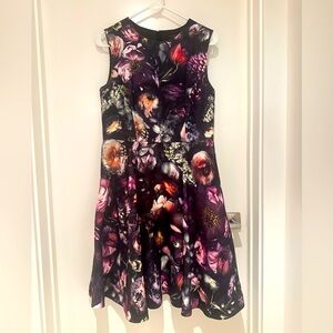 Ted Baker London Inesia Floral Fit and Flare Dress - Size 3 (M, 8)